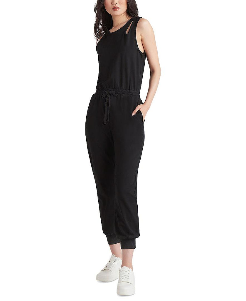 Black Tape Women Cutout Jogger Jumpsuit