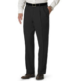 Dockers Men Stretch Classic Fit Iron Free Khaki Pants Pleated Black Metal