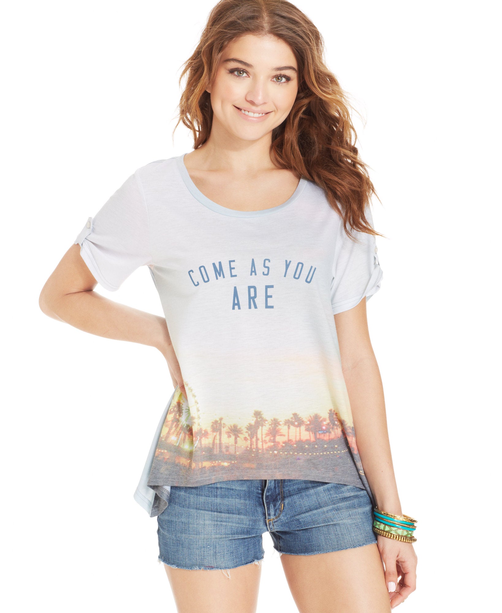 Levis Juniors Printed Graphic T Shirt Blue