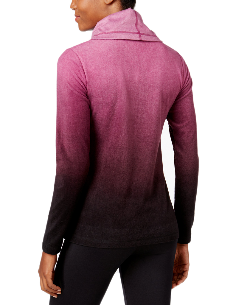 Ideology Women Fleece Cowl Neck Top