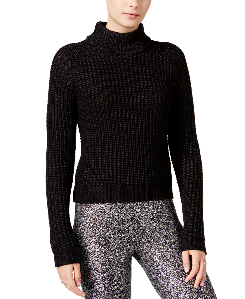 Bar III Women Turtleneck Sweater Deep Black