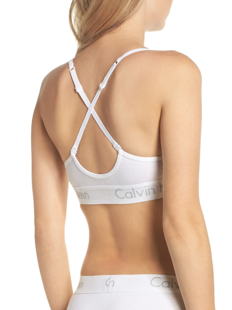 Calvin Klein Women Unlined Logo Band Bralette QF4579