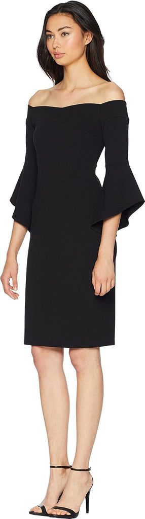 Bebe Women Off The Shoulder Bell Sleeve Cocktail Dress