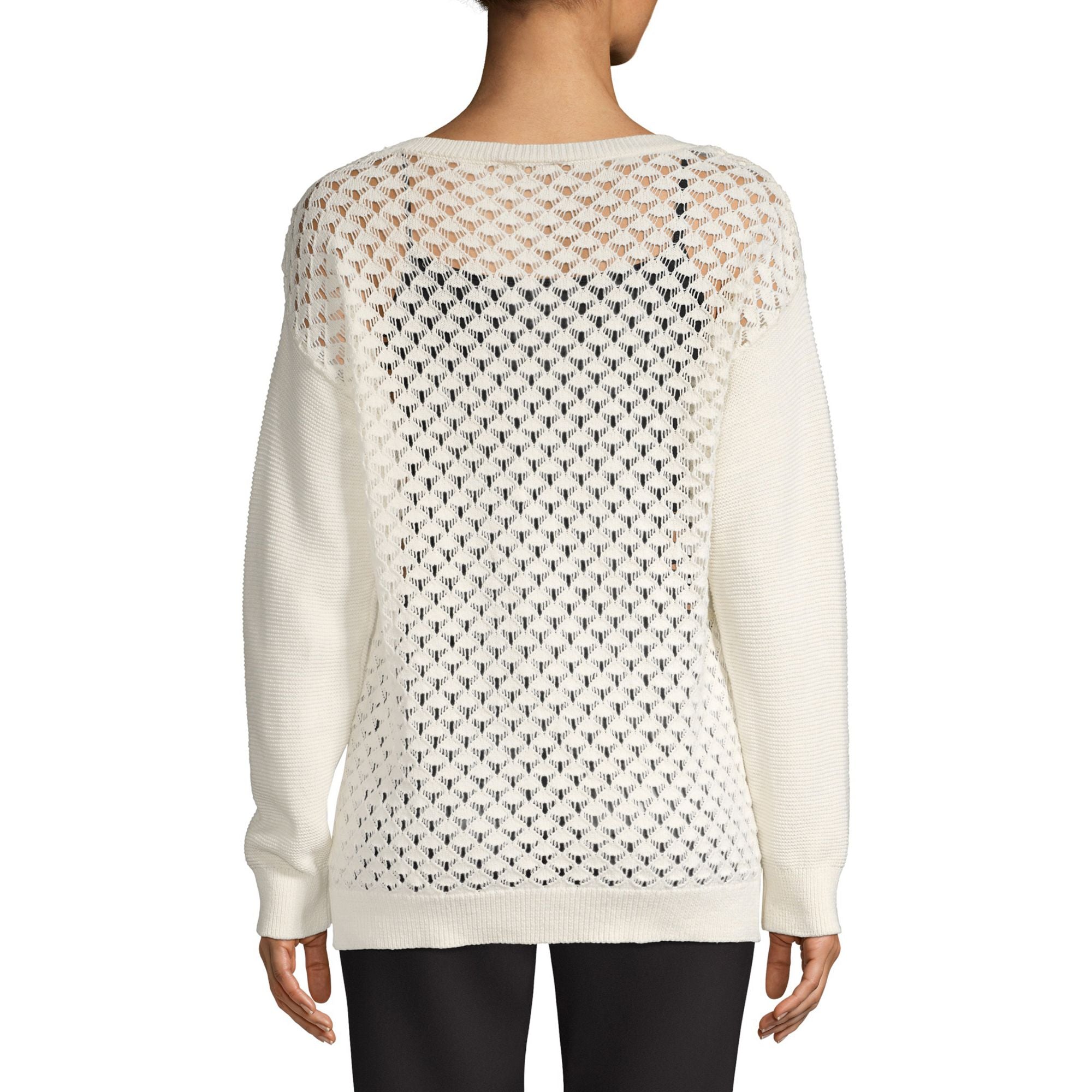 Jones New York Women Patterned Cotton Sweater