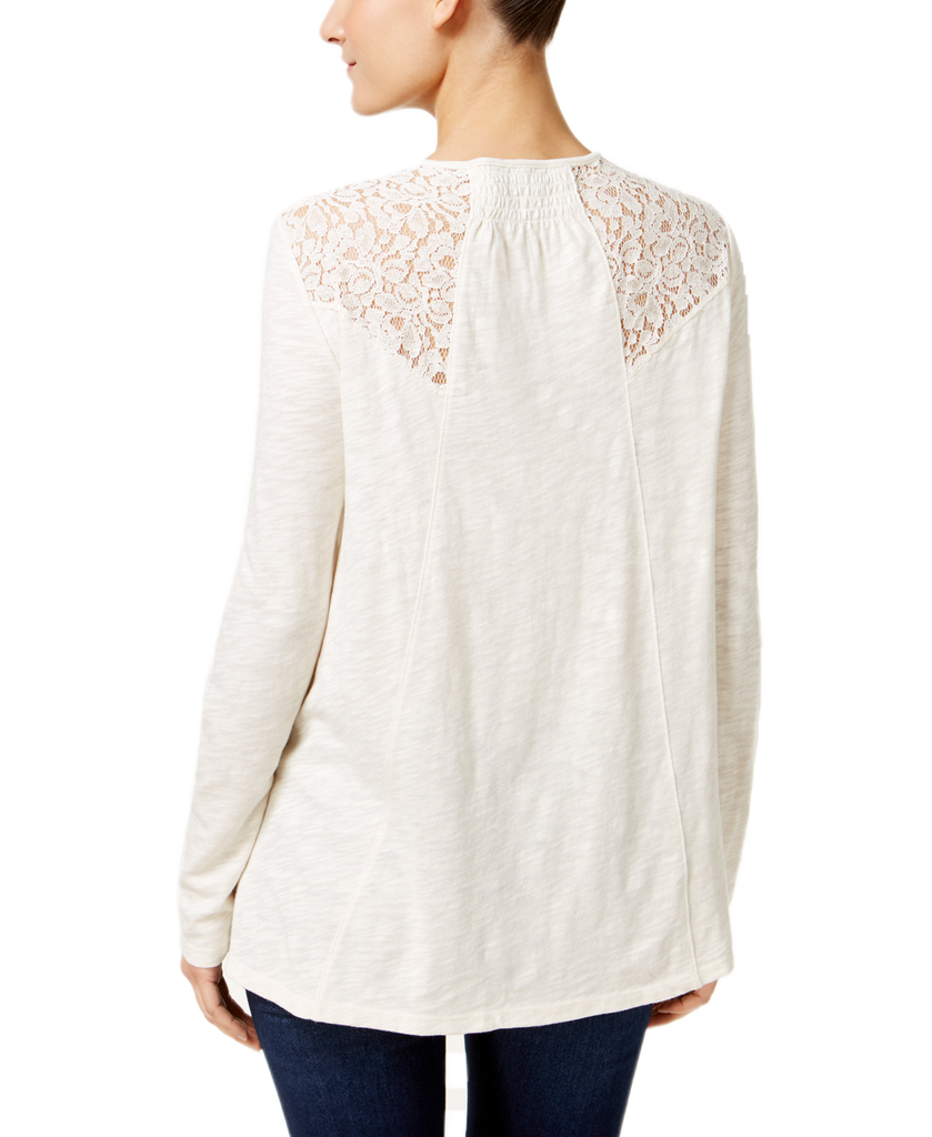 Style & Co. Women Lace Trim Top