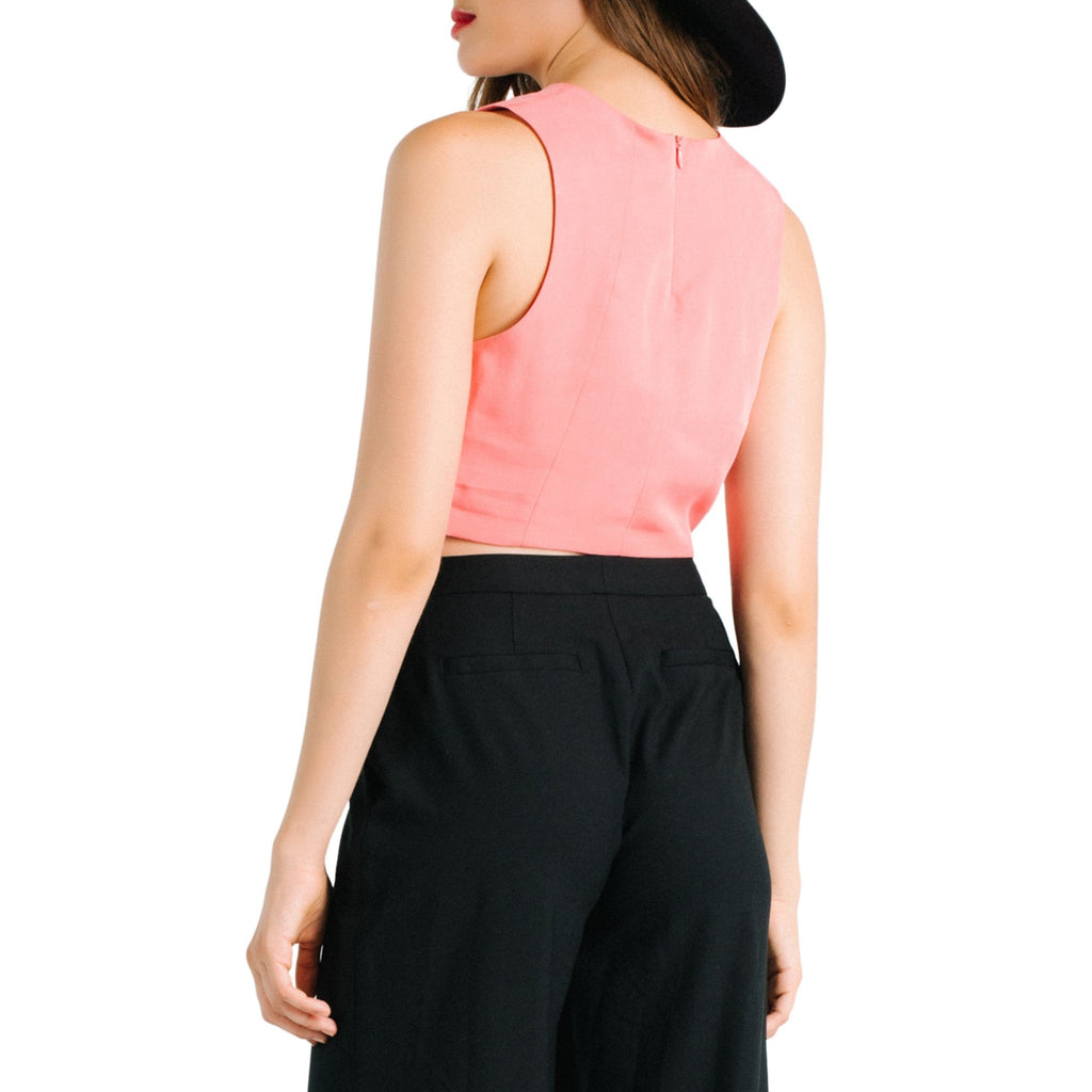 Kendall + Kylie Women Seamed Crop Top