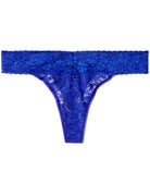 Jenni by Jennifer Moore Women Lace Thong Blue Lapis