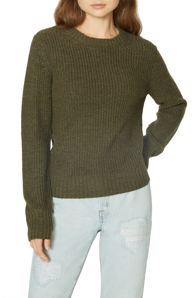 Sanctuary Women Open Back Sweater