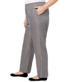 Alfred Dunner Women Plus Classic Pull On Straight Leg Pants