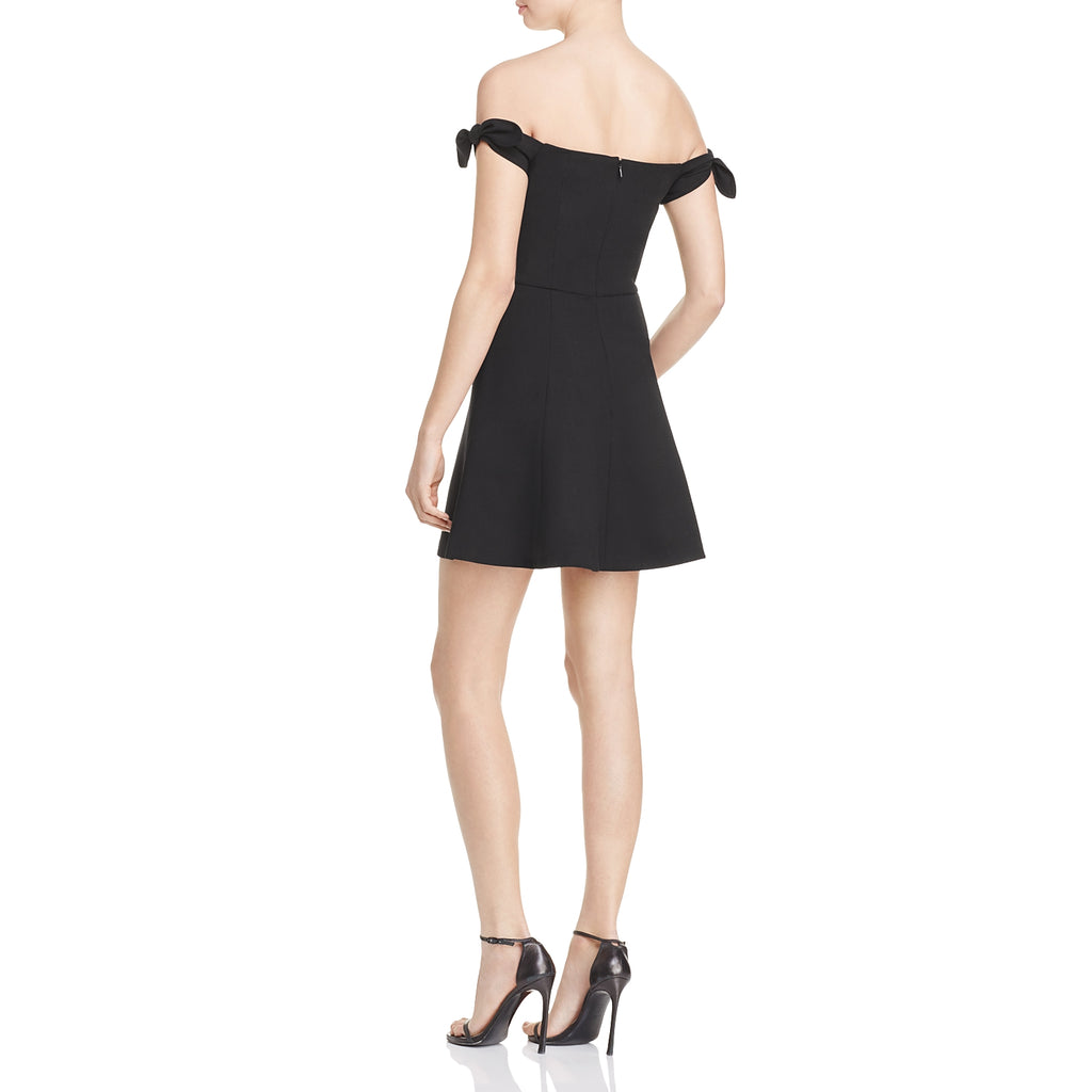 French Connection Women Whisper Light Off the Shoulder Dress