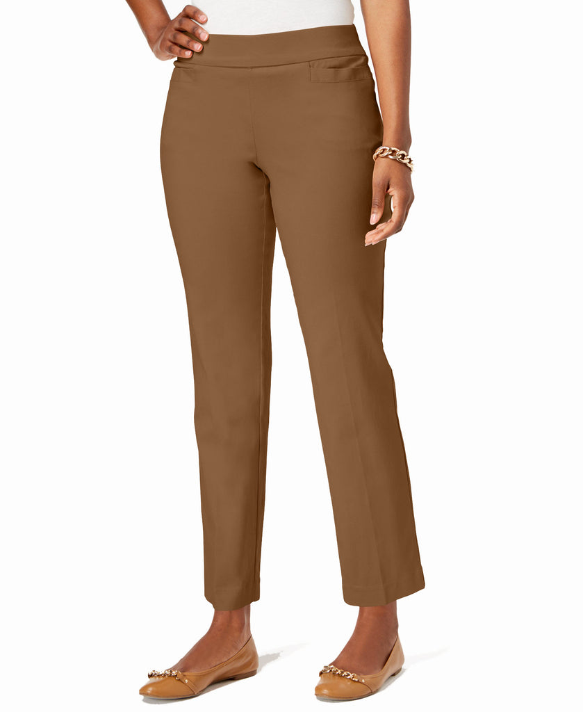 JM-Collection-Women-Pull-On-Tummy-Control-Slim-Leg-Pants-Brown-Clay