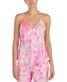 Betsey Johnson Women Floral Embroidered Pajama Top Rose Floral