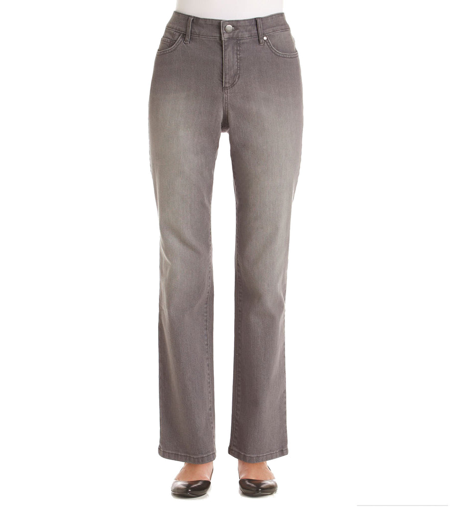 Bandolino Women Mandie Straight Leg Jeans Dark Grey Smoke