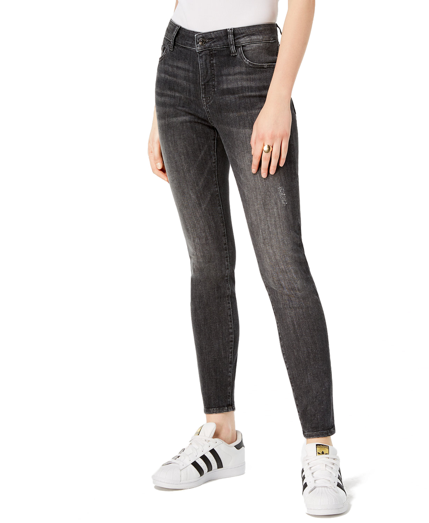 M1858 Women Kristen Skinny Ankle Jeans Pebble