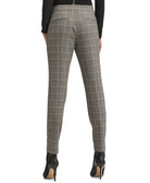 DKNY Women Plaid Straight Leg Pants