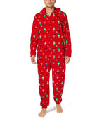 Family Pajamas Men Matching Mens Elf Hooded One Piece Elf
