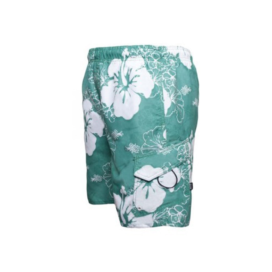 Zonal Men Beach House Microfiber Retro Board Shorts Malachite Green