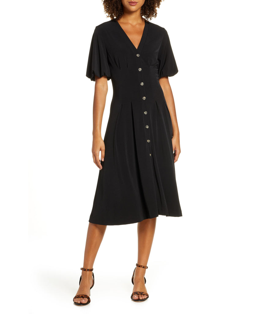 French Connection Women Serafina Button Front Fit & Flare Dress