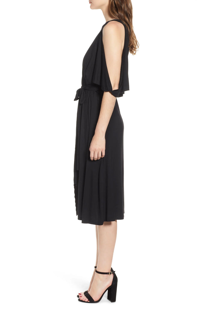 Bishop + Young Women Slit Sleeve Wrap Style Dress